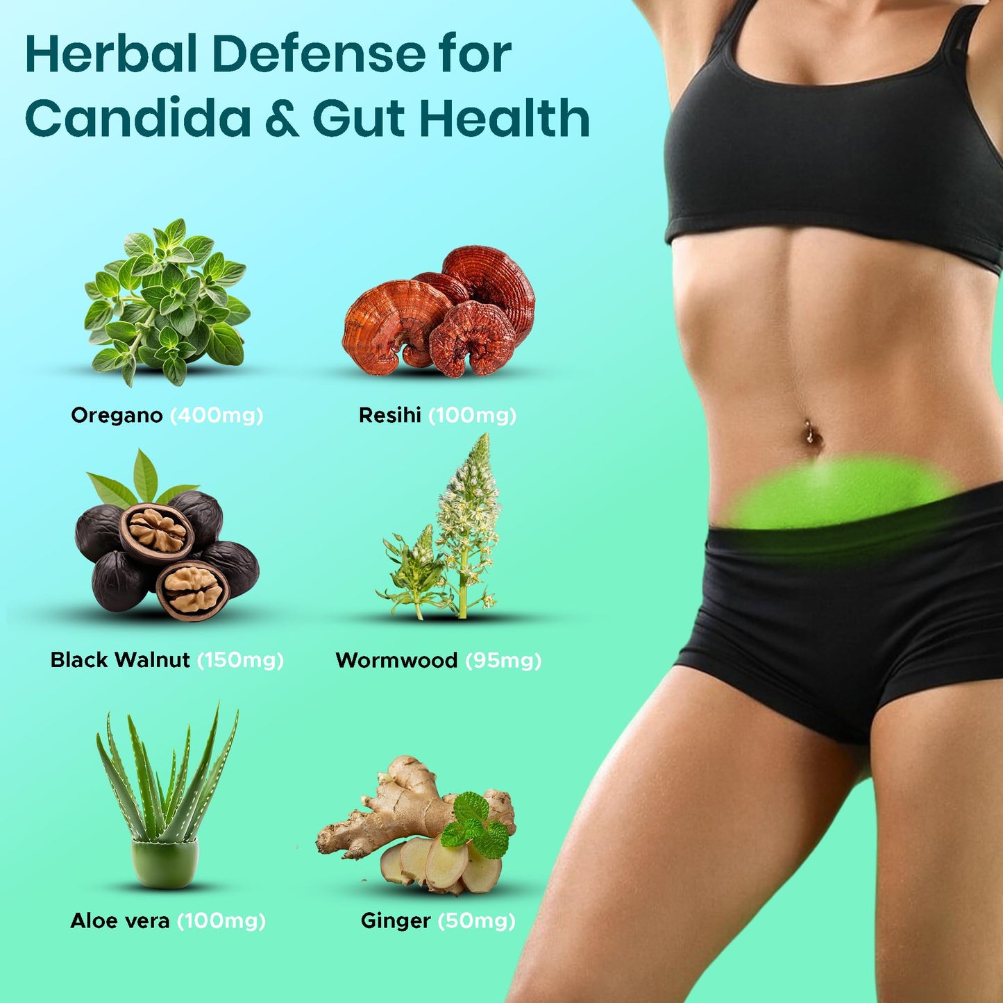 FIRSTORGANIC Candiclear Detox Pro+ | Pack of 2 | Feminine Gut & Flora Harmony Support |Oregano, Black Walnut & More | Third-Party Tested, cGMP Facility,