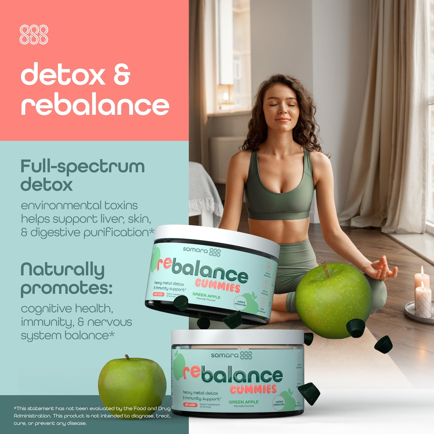 Zeolite Detox for Kids & Adults, Heavy Metal Zeolite & Chlorella Detox Gummies, Alternative to Activated Charcoal, Gentle Daily Toxin Cleanse for Kids & Adults
