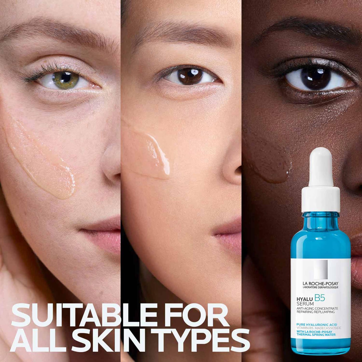 La Roche-Posay Hyalu B5 Suractivated Hyaluronic Acid Serum for Face, Vitamin B5 + Hyaluronic Acid + Glycerin, Hydrating Serum Visibly Plumps Skin,