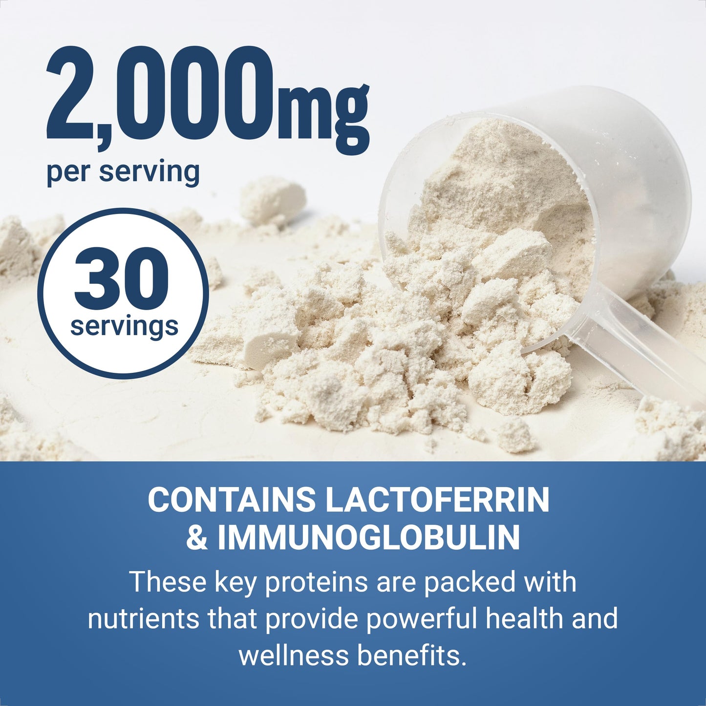 Force Factor Awesome Colostrum to Support Gut Health, Immune Function, Recovery, & More, Bovine Colostrum Supplement, Pasture-Raised, Grass Fed