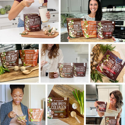 Bone Broth Collagen Powder 16g Collagen Protein per Serving Supports Joints Skin Nails & Gut Health Made from Real Beef Bone Broth Savory Collagen