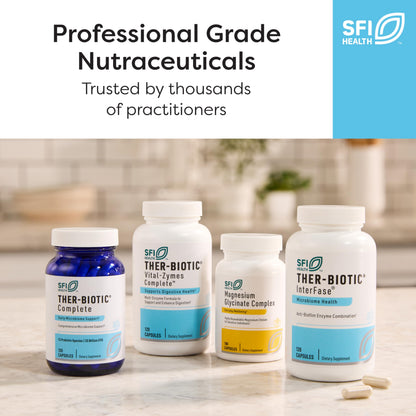 Klaire Labs SFI Health Interfase Plus - Enzyme Combination to Disrupt Biofilm Matrix + EDTA - Gastrointestinal System, Gut Flora