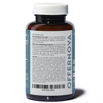 Offernova Complete Colon Detox 15 Days 30 Capsules, All Natural Colon Cleanser for Bloating and Constipation Relief