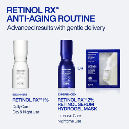 IOPE Expert Retinol RX 1% Super Bounce Serum - Gentle Anti-Aging Face Serum for Beginners - Visibly Firms Skin, Refines Pores, and Smooths Wrinkles - 1.01 fl. oz.