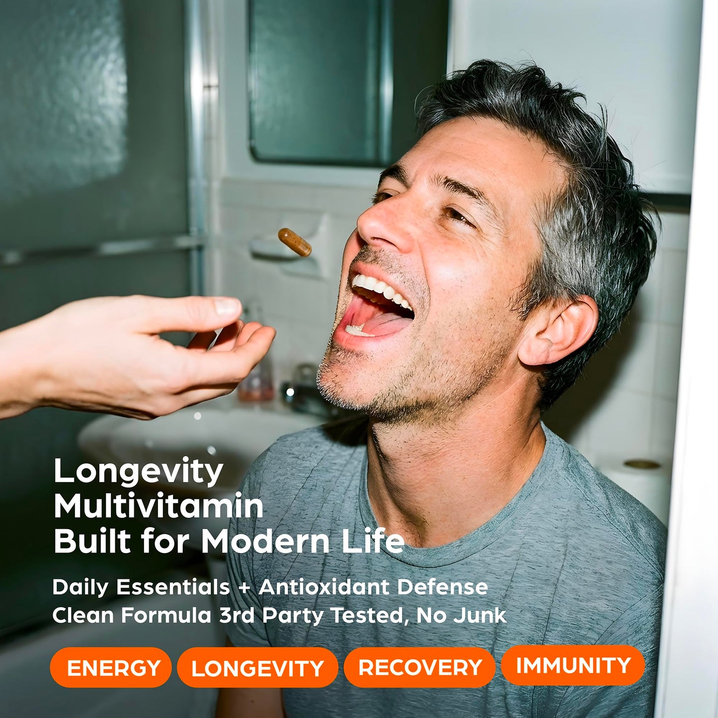 PS Longevity Supplements - Methylated Multivitamin for Men and Women with B Vitamins, Nicotinamide Riboside, CoQ10, Resveratrol, ALA - Antioxidant Defense