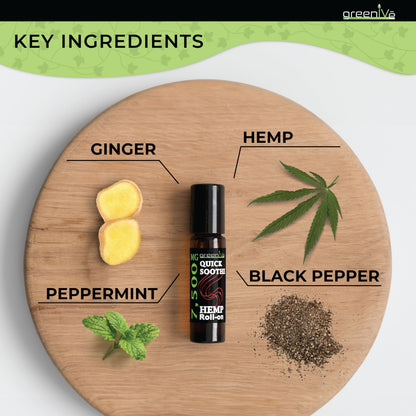 7,500mg Hemp Roll-On Quick Soothe Therapeutic Essential Oil Blend Exclusively on Amazon (1) GreenIVeBuy Supplements Australia