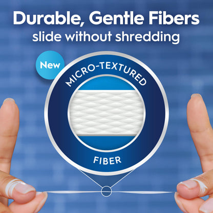 Oral-B Glide Dental Floss, Comfort Plus Mint, 3 Pack (131.2 YD Total) – Shred-Resistant Smooth Dental Tape for Tight Spaces, Natural Wax,