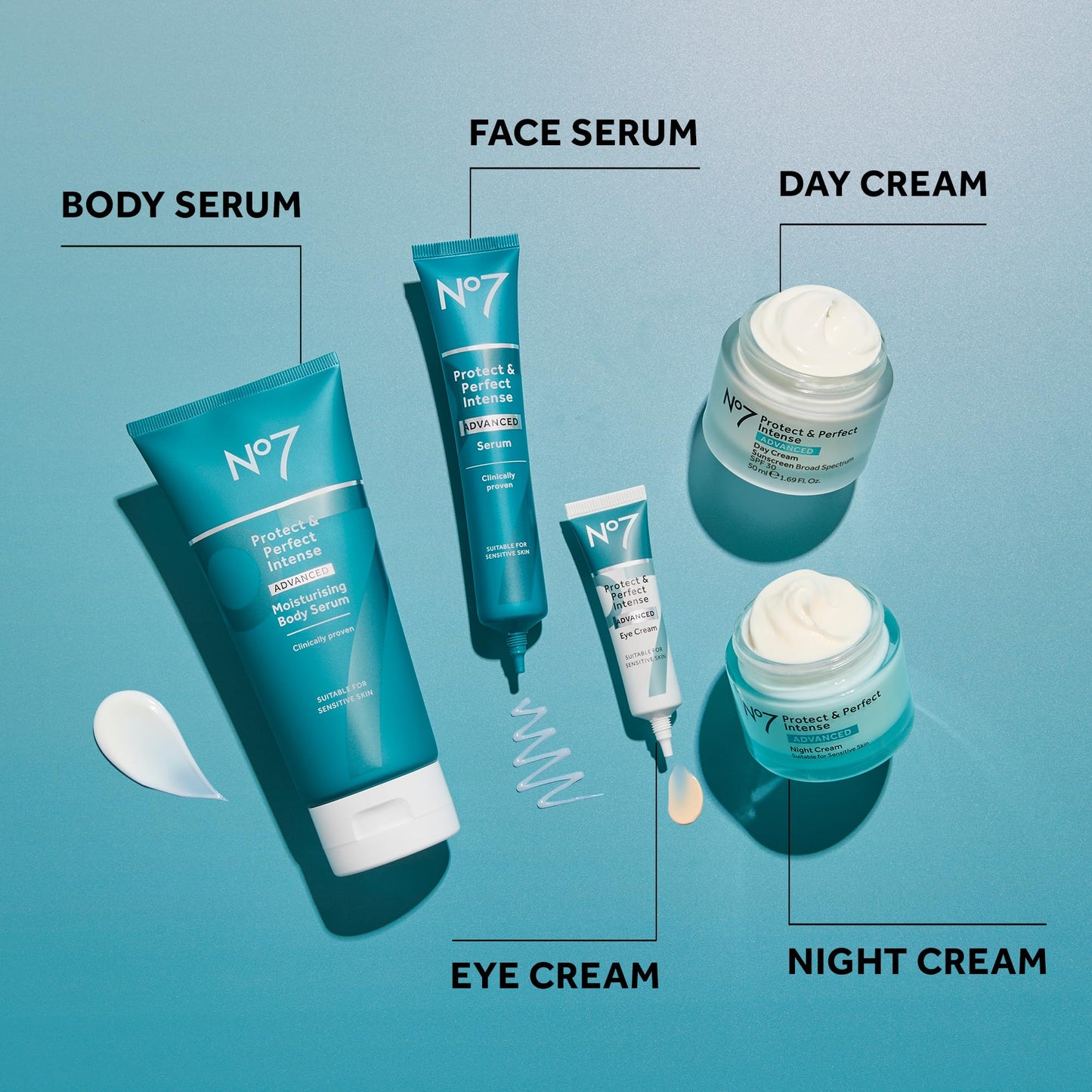 No7 Protect & Perfect Intense Advanced Serum - Anti-Aging Face Serum that Visibly Smoothes & Firms Fine Lines and Wrinkles - Formulated with Hyaluronic Acid