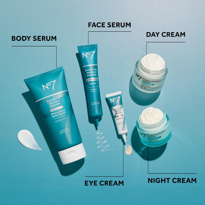 No7 Protect & Perfect Intense Advanced Serum - Anti-Aging Face Serum that Visibly Smoothes & Firms Fine Lines and Wrinkles - Formulated with Hyaluronic Acid