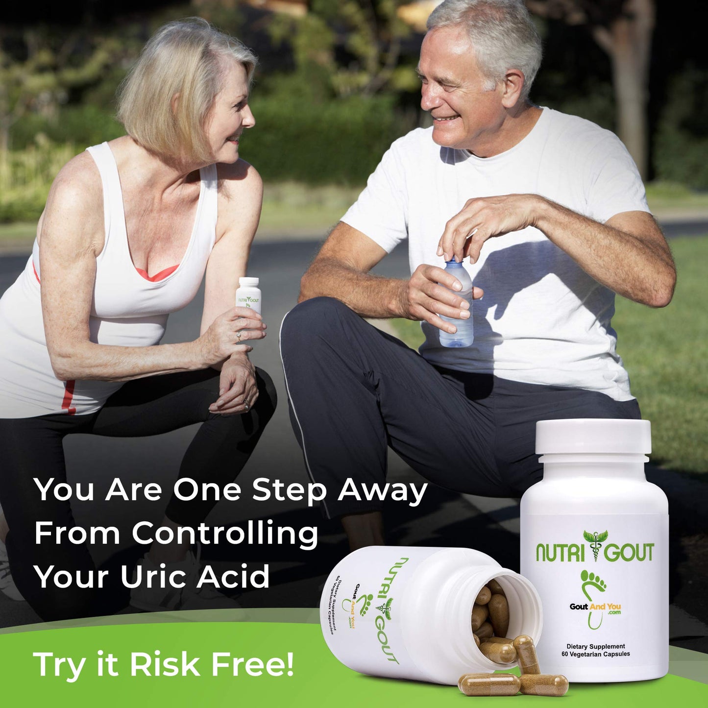 NutriGout Uric Acid Cleanse Supplement w/Turmeric, Celery Seed, Bromelain, Milk Thistle, Dandelion and Chanca Piedra,