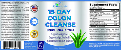 YUMMYVITE 15 Day Colon Cleanse and Detox, Herbal Detox Formula, Supports