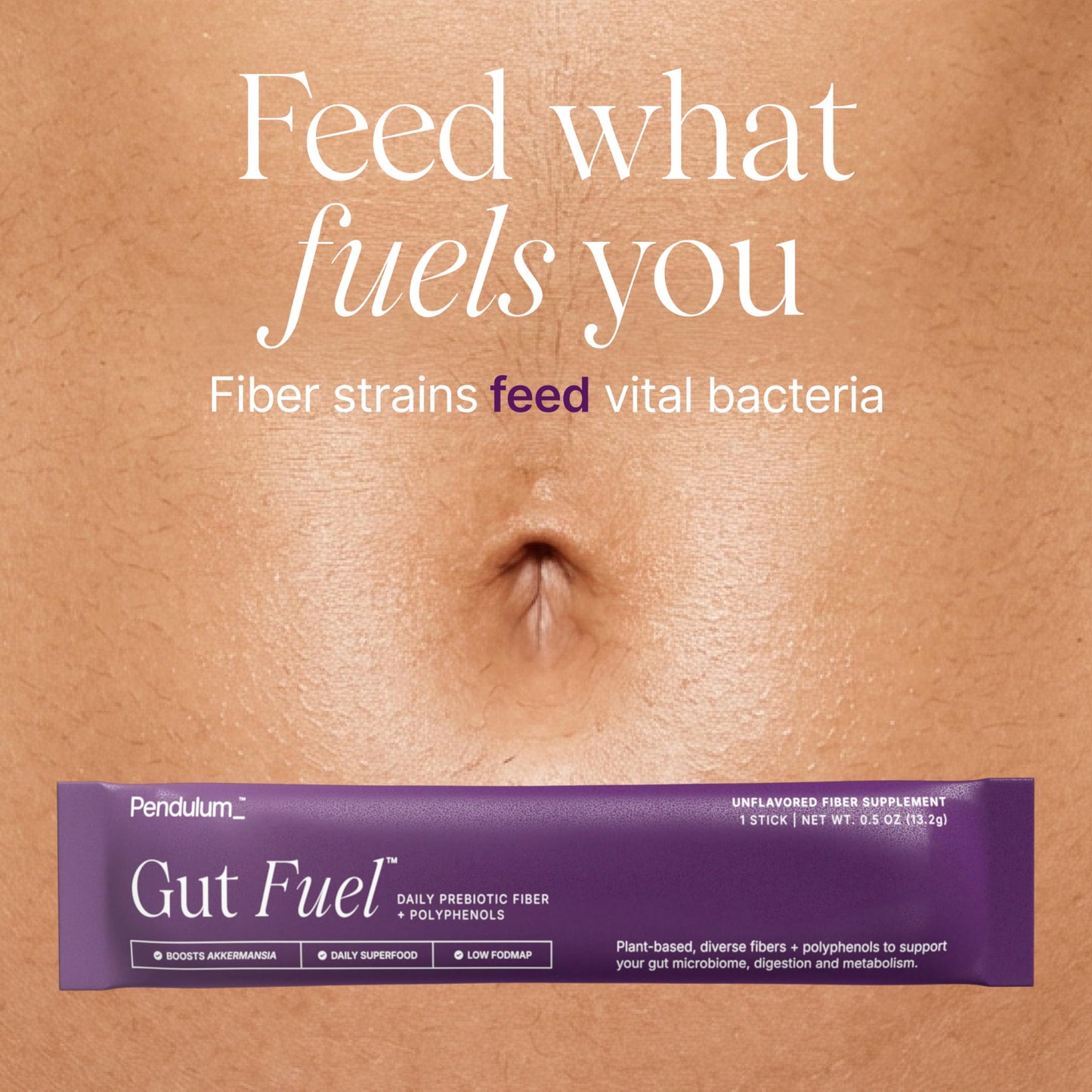 Pendulum Gut Fuel - Fiber + Polyphenol, Prebiotic Blend to Support Digestion, Microbiome Balance, and Help Reduce Hunger