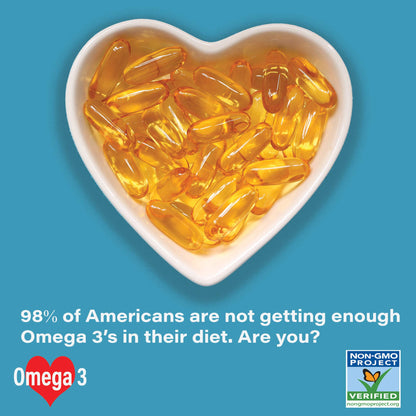 Omega 3 Fish Oil 2,000mg- Pharmaceutical Grade. 1000mg EPA 500mg DHA. Burpless Capsules with No Fishy Aftertaste. All Natural