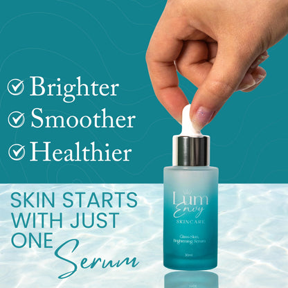 LumEnvy Salmon DNA Glass Skin Serum - Hydrating Korean Skincare Face Serum with PDRN, Niacinamide & Centella Asiatica | Brightening,