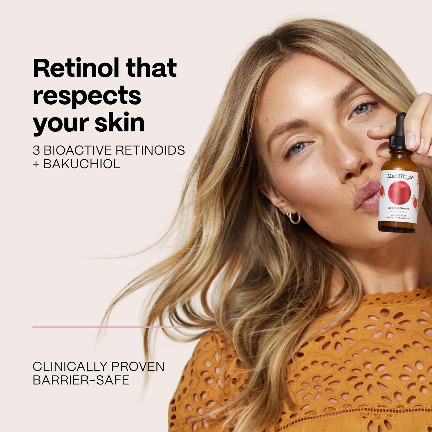 Mad Hippie Super A Retinol Serum for Face – Potent Skin Repair & Anti-Aging Serum with 3 Retinoids, Bakuchiol