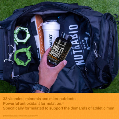 NutraBio Multisport for Men - Mens MultiVitamin - 33 Vitamins, Minerals, Micronutrients - Rich in Antioxidants NutraBio