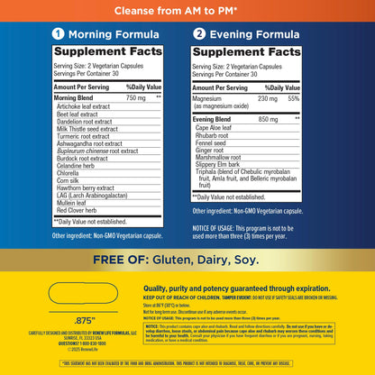Renew Life Cleanse Smart Advanced Total Body Program, 2-Part Detox Cleanse Promotes Digestive Regularity and Supports Waste Elimination, Herbal Blend