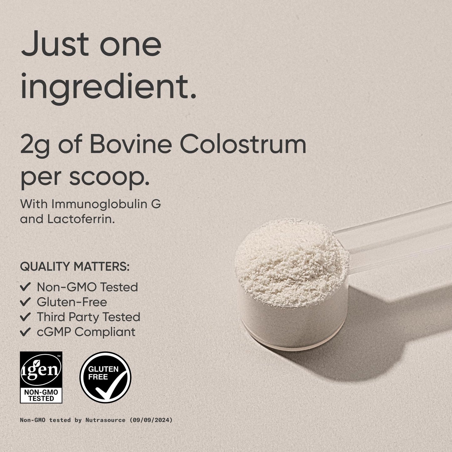 Sports Research® Bovine Colostrum Powder – Easy to Mix, Single Ingredient Superfood – Immunity Support & Gut Health w/IgG Antibodies - U.S. Sourced