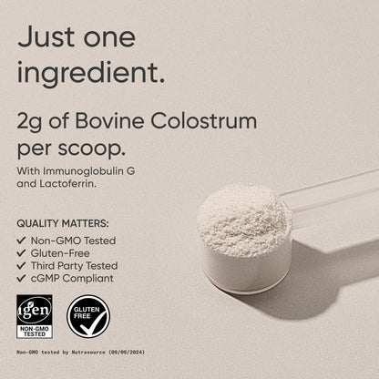 Sports Research® Bovine Colostrum Powder – Easy to Mix, Single Ingredient Superfood – Immunity Support & Gut Health w/IgG Antibodies - U.S. Sourced