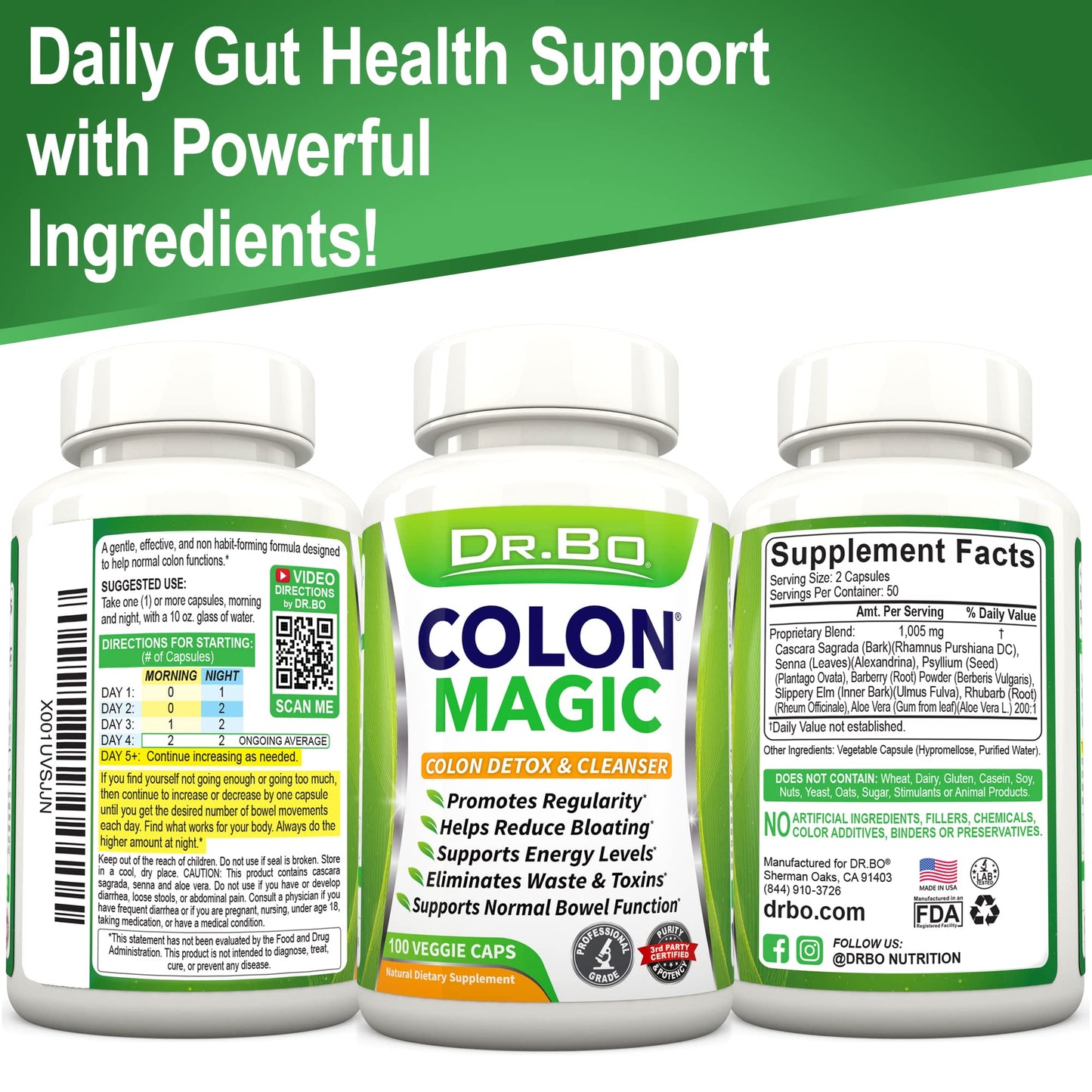 Colon Cleanse Detox Formula - Natural Bowel Cleanser Pills for Intestinal Bloating & Fast Digestive Cleansing - Daily Constipation Relief Supplement Gut