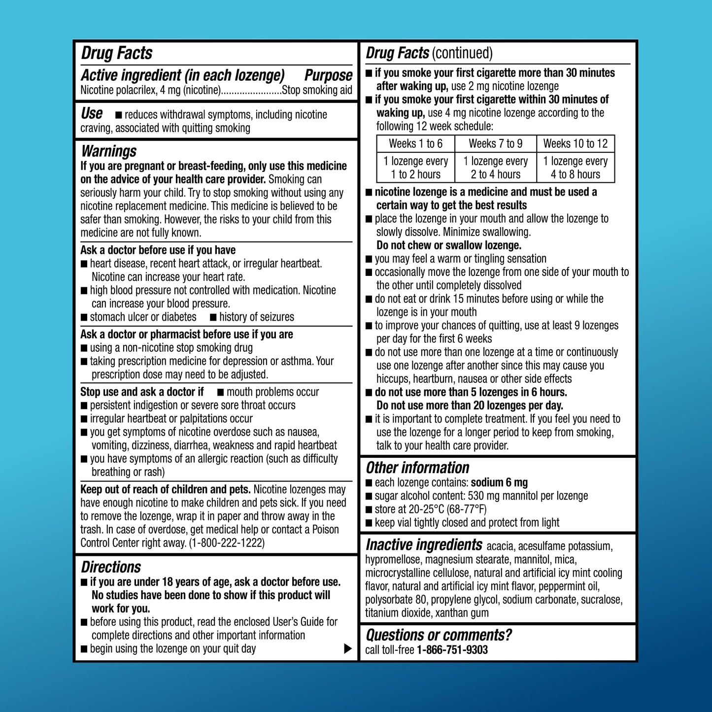 Amazon Basic Care Coated Ice Mint Nicotine Polacrilex Lozenges, 4 mg, Stop Smoking Aid, 120 Count Amazon Basic Care buy supplements Au