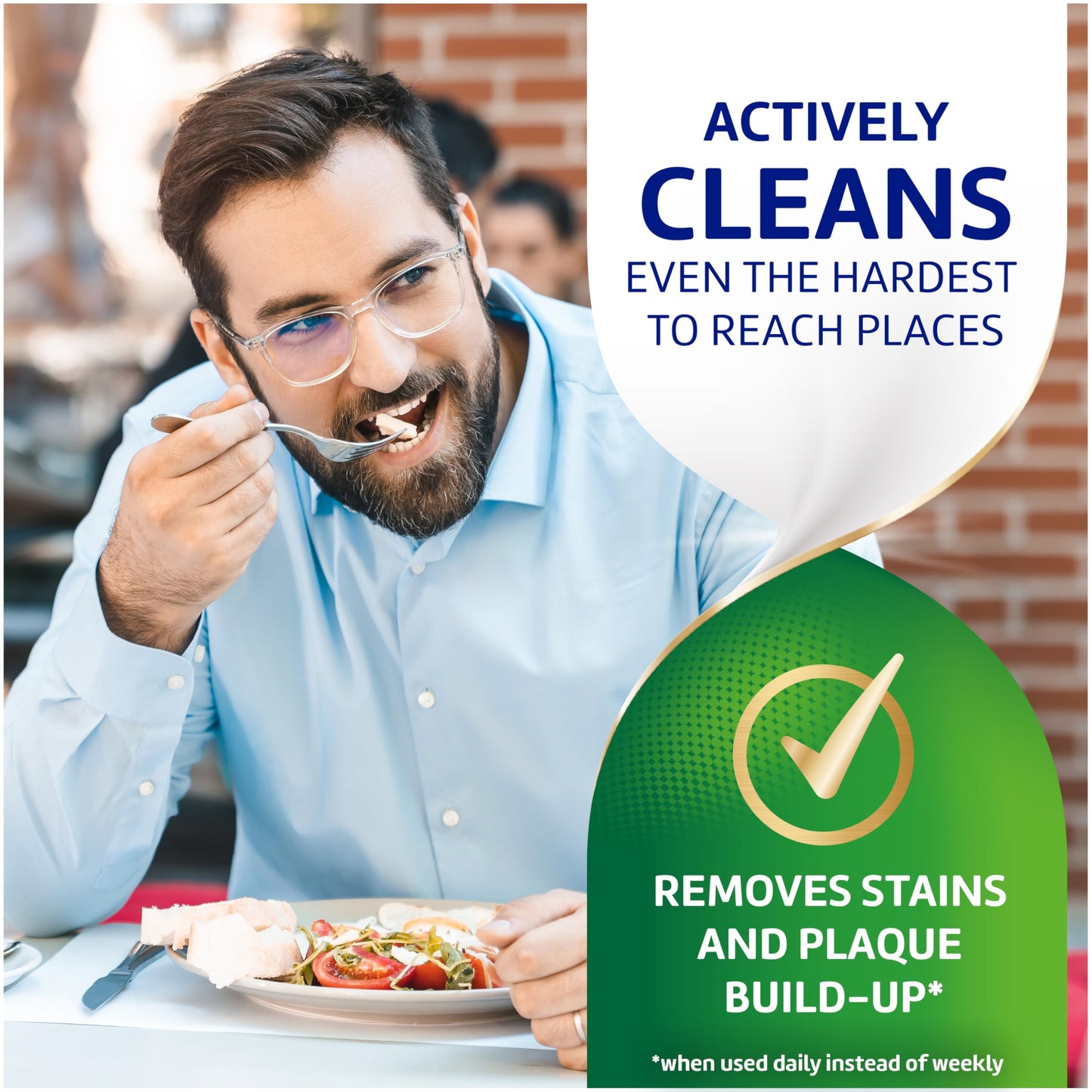 Polident 3 Minute Antibacterial Dental Appliance Cleanser Tablets, Retainer Cleaner Tablets, 90 Count (2 Pack)