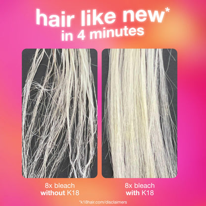K18 Leave-In Molecular Repair Hair Mask - Peptide Hair Treatment Mask for Bleach, Color, Chemical + Heat Damaged Strands - Immediate