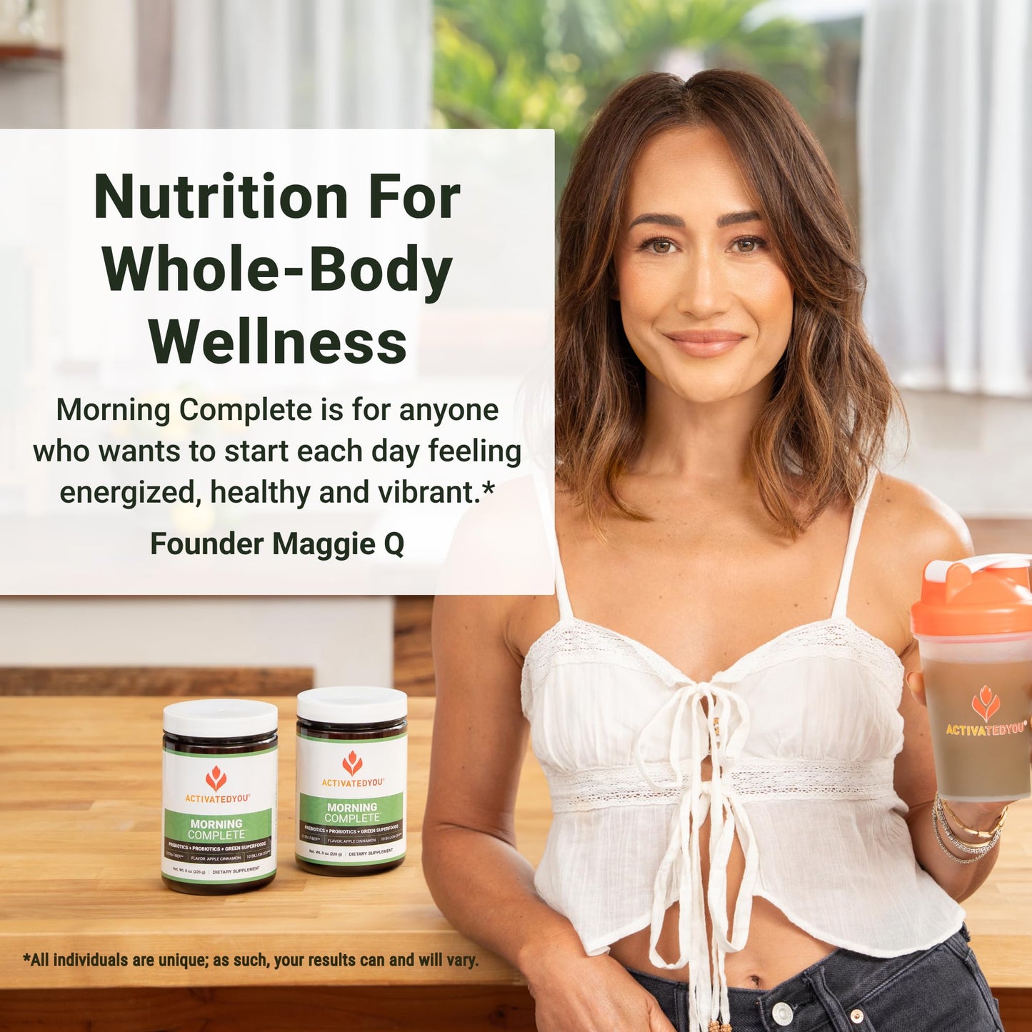 ACTIVATEDYOU Morning Complete Daily Wellness Greens Superfood Drink Mix for Gut Health w/Prebiotics, Probiotics, Antioxidants, Green Superfoods,