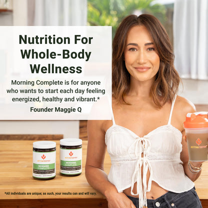 ACTIVATEDYOU Morning Complete Daily Wellness Greens Superfood Drink Mix for Gut Health w/Prebiotics, Probiotics, Antioxidants, Green Superfoods,
