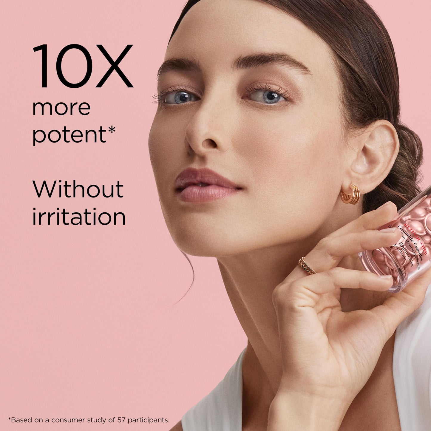 Elizabeth Arden Retinol + HPR Ceramide Rapid Skin Renewing Anti-Aging Face Serum Capsules, Fine Lines & Wrinkles Treatment with Peptides