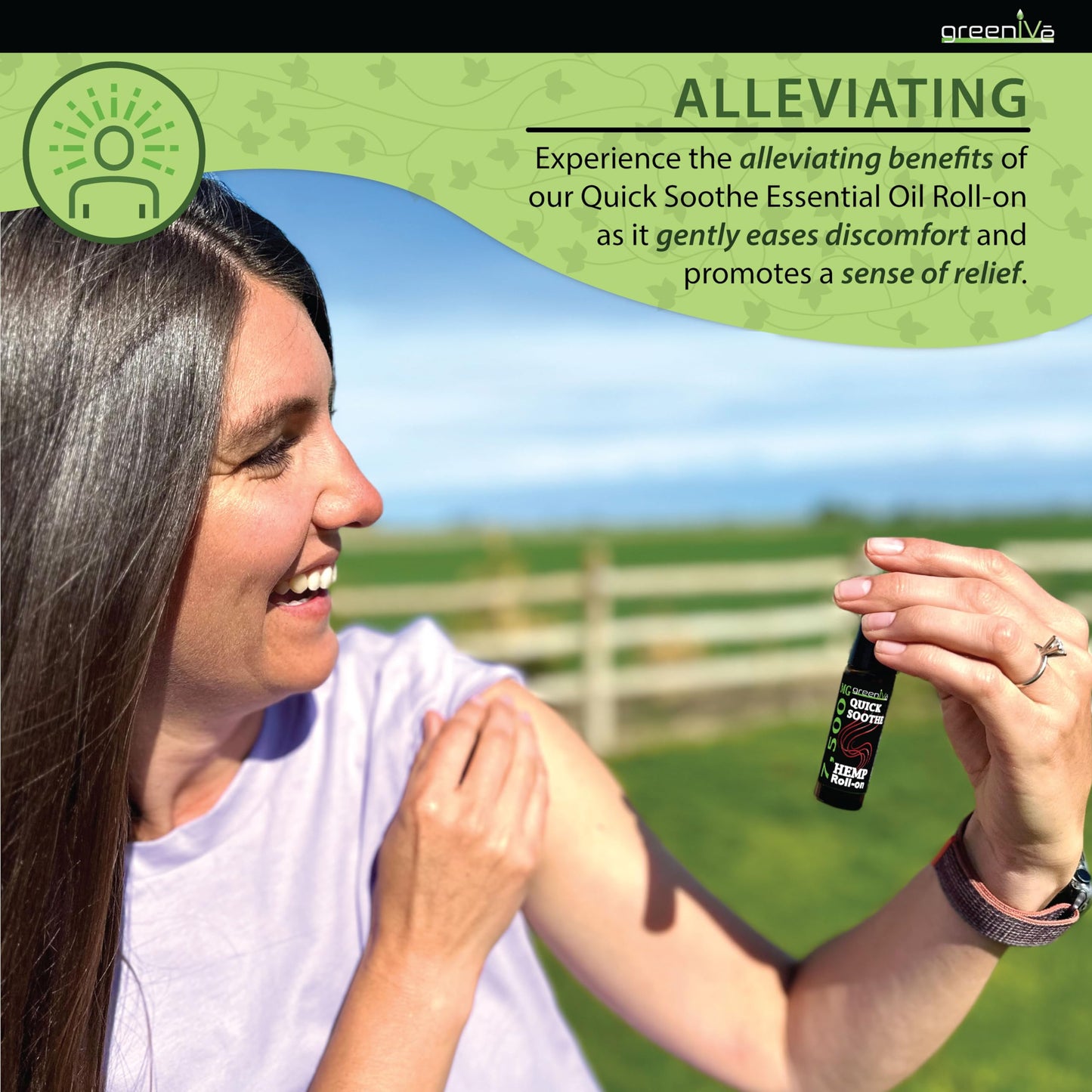 GreenIVe 7,500mg Hemp Roll-On Quick Soothe Therapeutic Essential Oil Blend for Topical Targeting Roll-On (4 Pack) GreenIVeBuy Supplements Australia