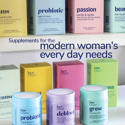her own Cleanse, Gentle Detox, Supports Healthy Gut, Ocean Algae Cleanse, Prebiotic/Probiotic Blend, Cleansing Herbal Blend, Gluten and Soy Free,