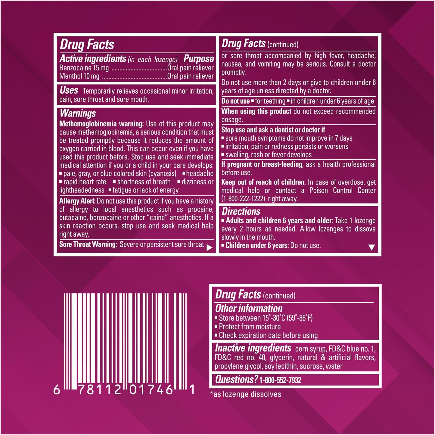 Chloraseptic Max Strength Sore Throat Relief Lozenges, Wild Berry, Drops with Liquid Center to Numb Sore Throat, 15 Count Chloraseptic buy supplements Au