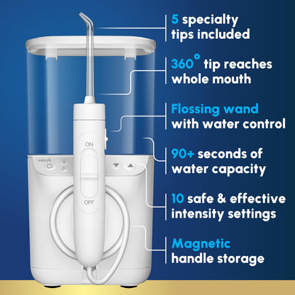 Waterpik Promax Water Flosser with SmartAdvance Mode for Daily Gum Health and Cleaning Teeth, Braces, Implants, ADA Accepted, Small Quiet Design,