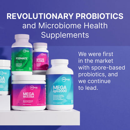 Microbiome Labs MegaPre Prebiotic Fiber Powder for Women, Men & Kids - Pre-Dosed Prebiotic Fiber Supplement Powder with Clinically Tested Oligosaccharides