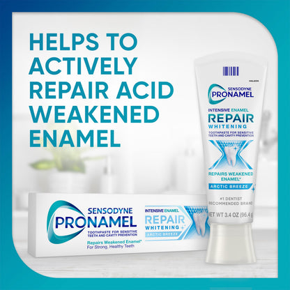 Sensodyne Pronamel Intensive Enamel Repair Toothpaste for Sensitive Teeth and Cavity Protection, Whitening Toothpaste to Strengthen Enamel,