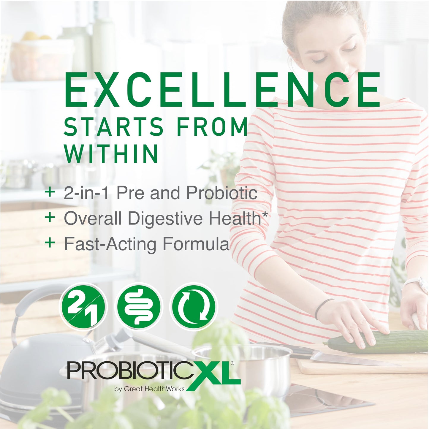 OmegaXL Powerful Joint and Muscle Support Supplement 60 Count (2 Pack) & Probiotic XL - PreforPro, DE111, Shelf Stable - Promote Healthy Gut Flora Growth (30 Veggie caps) OmegaXLBuy Supplements Australia
