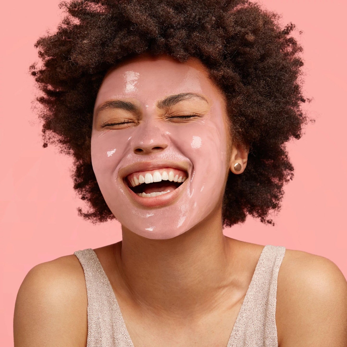 Freeman Exotic Blends French Pink Clay Peel-Off Face Mask, Pore Clearing Facial Mask, Detoxifies & Removes Impurities, Clean Skincare, For Normal & Combination Skin,