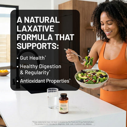 Naturewise Total Colon Care Herbal Cleanse - With Prebiotics, Botanicals, & Antioxidants - for Regular Bowel Movement, Digestion, Gut Health - Vegan, Gluten-Free