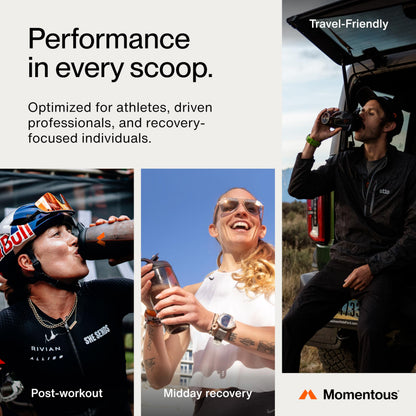 Momentous Essential Grass-Fed Whey Protein Powder - 20 g Whey Isolate Protein - NSF Certified for Sport - Gluten-Free - 12 Servings for Essential Everyday Use