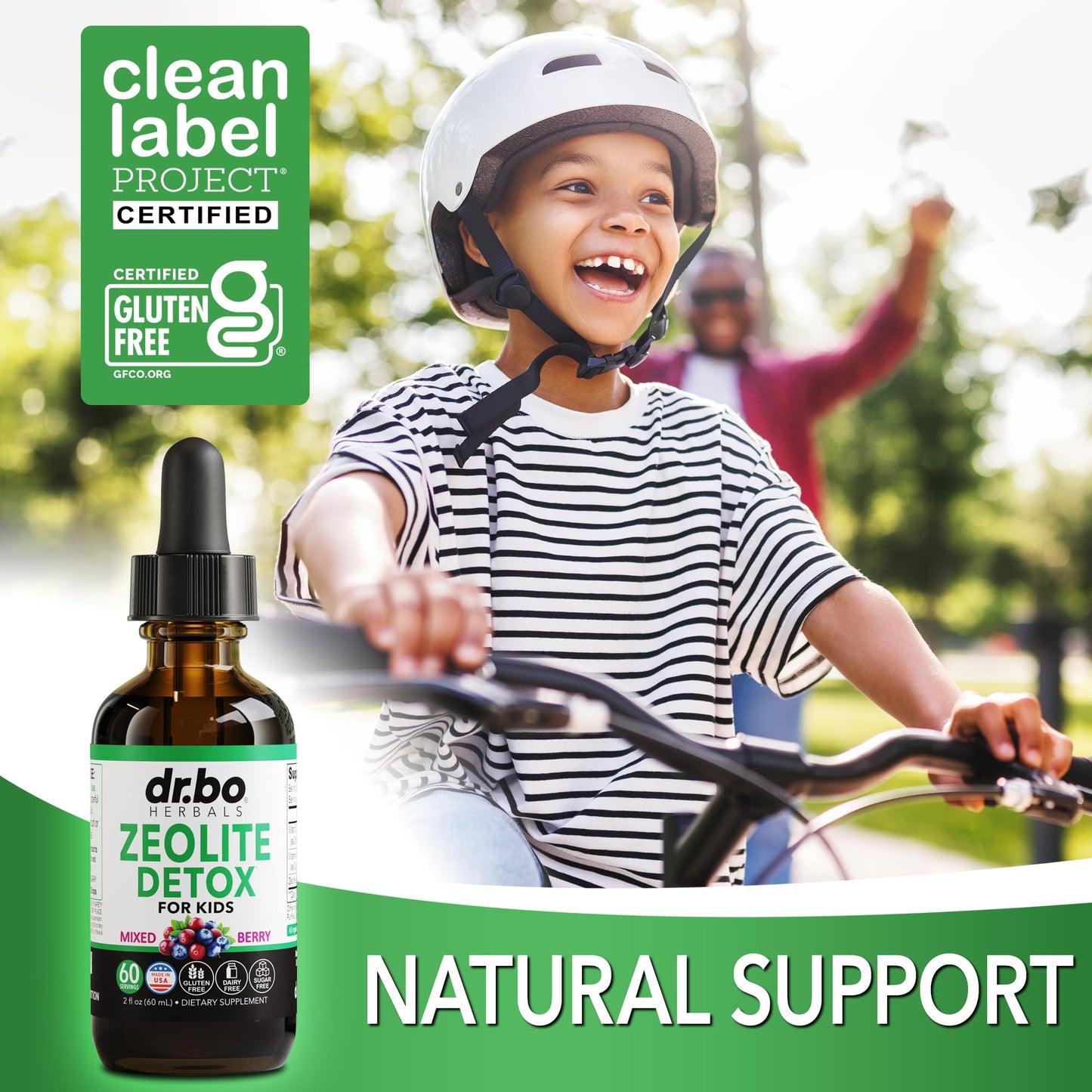 Zeolite Detox for Kids Liquid Drops - Advanced Clinoptilolite with Pure Vitamins B12 & D - Kids Gentle Body Daily Cleanse Focus & Speech Extra Clinoptilolite Zeolite