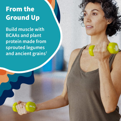 Garden of Life Organic Vegan Protein Powder, Plant Based & BCAAs, Organic Protein Powder with Probiotics & Enzymes,