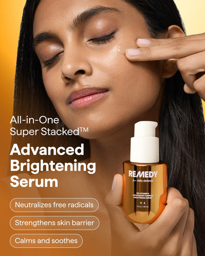Remedy for Daily Defense | 15% Vitamin C Complex Brightening Serum | Stabilized Vitamin C with Next-Gen Antioxidants, Ferulic Acid, Ectoin
