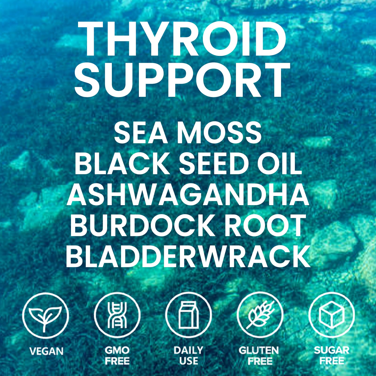 Velestoff Irish Seamoss Thyroid Hormone Regulator, Velestoff Thyroid Support Drops | Sea Moss, Black Seed Oil, Ashwagandha, Burdock Root, Bladderwrack, Hormone Balance & Support - 2 FL.OZ (1 Pcs) Velestoff buy supplements Au