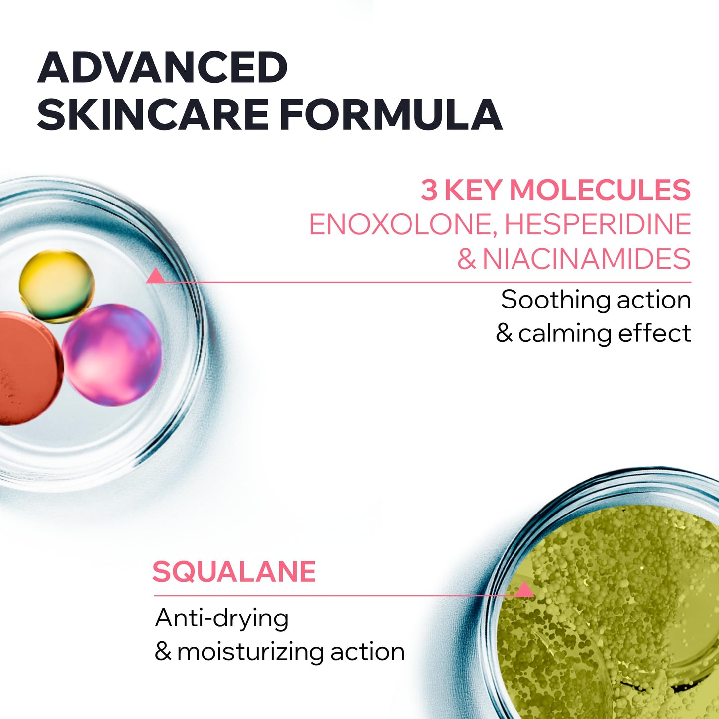 Uriage Roseliane Smoothing Serum, Visibly Calms Redness, Heating Sensations, Fine Lines, Face, Hesperidin, Enoxolone