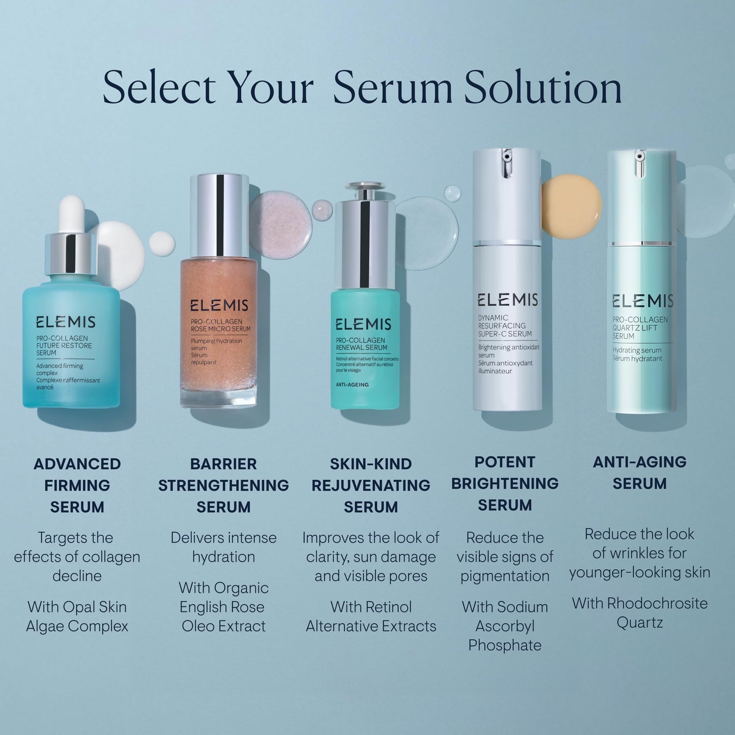 ELEMIS Pro-Collagen Renewal Serum 15ml, Gentle Retinol Alternative for Smoothing Fine Lines & Wrinkles