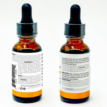 artnaturals Anti-Aging Vitamin C Serum - (1 Fl Oz / 30ml) - with Hyaluronic Acid and Vit E - Wrinkle Repairs Dark Circles, Fades Age Spots and Sun Damage