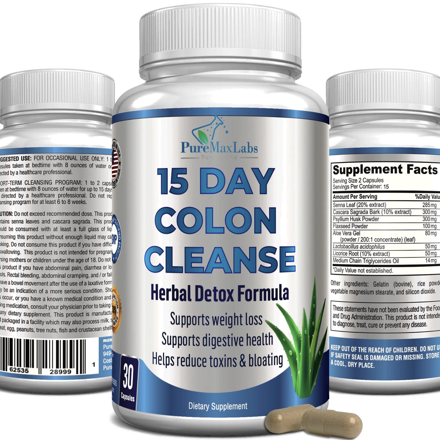 YUMMYVITE 15 Day Colon Cleanse and Detox, Herbal Detox Formula, Supports