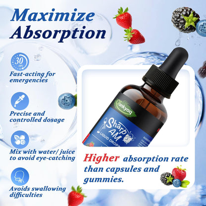 Q'ankyaq DHM Hangover Recovery Liquid Drops with Kudzu Root, NAC, 5-HTP, B Vitamins, and Zinc - Sugar Free and Vegan - 2 fl oz