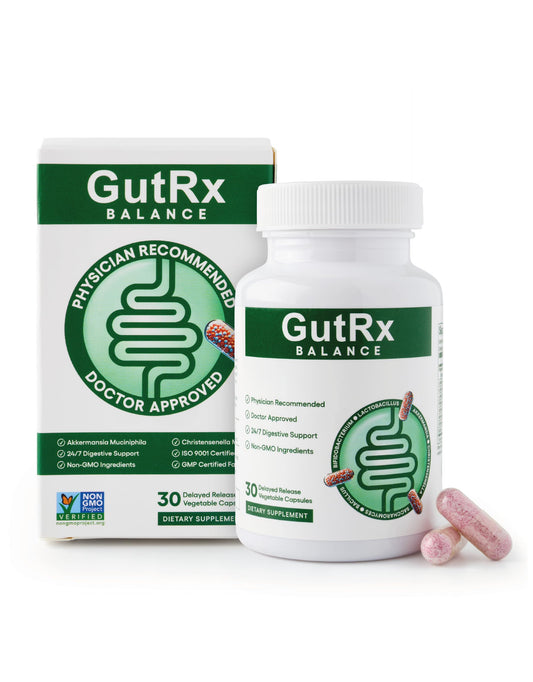GutRx Balance – Probiotics for Women & Men with Akkermansia Probiotic & Christensenella, Alternative for Gut Health with Lactobacillus Plantarum,
